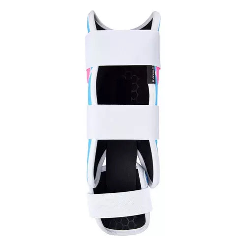 EvoShield SRZ-2 Pink/Victory Blue Youth Batter's Leg Guard: WB5764602YH
