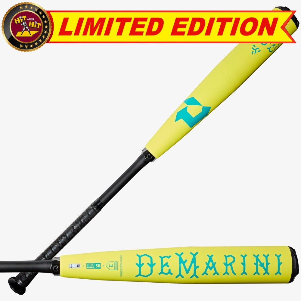 2025 DeMarini Neon Yellow The Goods™ (-3) BBCOR Baseball Bat: WBD2563010