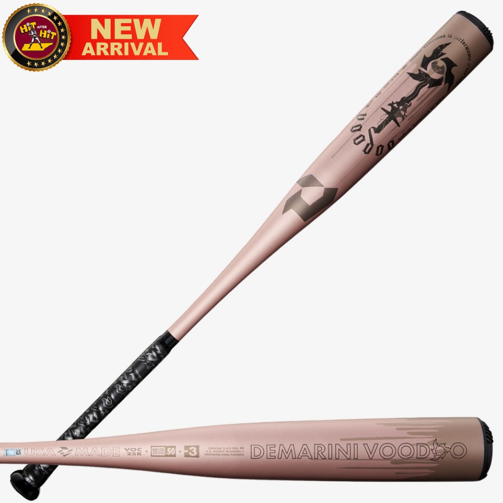 2025 DeMarini Rose Gold Voodoo® One (-3) BBCOR Baseball Bat: WBD2628010