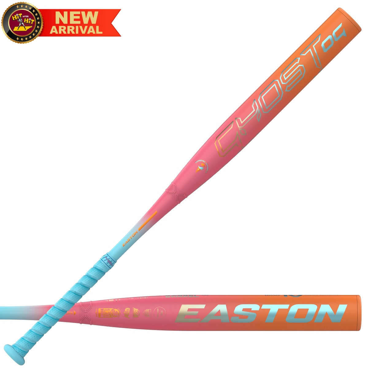 2025 Easton Ghost OG -11 Rainbow Sherbet Fastpitch Softball Bat: EFP5GHRS11