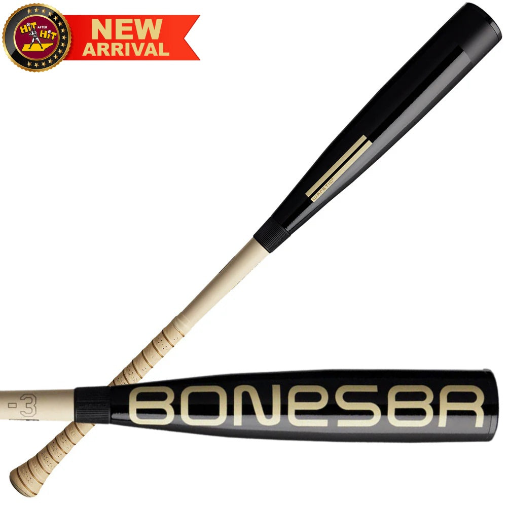 2025 Warstic Bonesaber Hybrid Black Cobra BBCOR Baseball Bat: MBBSRHB25BK3
