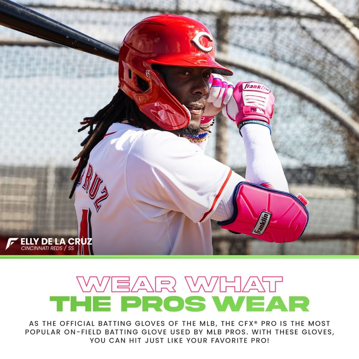 Franklin Youth CFX® Pro Watermelon Batting Gloves