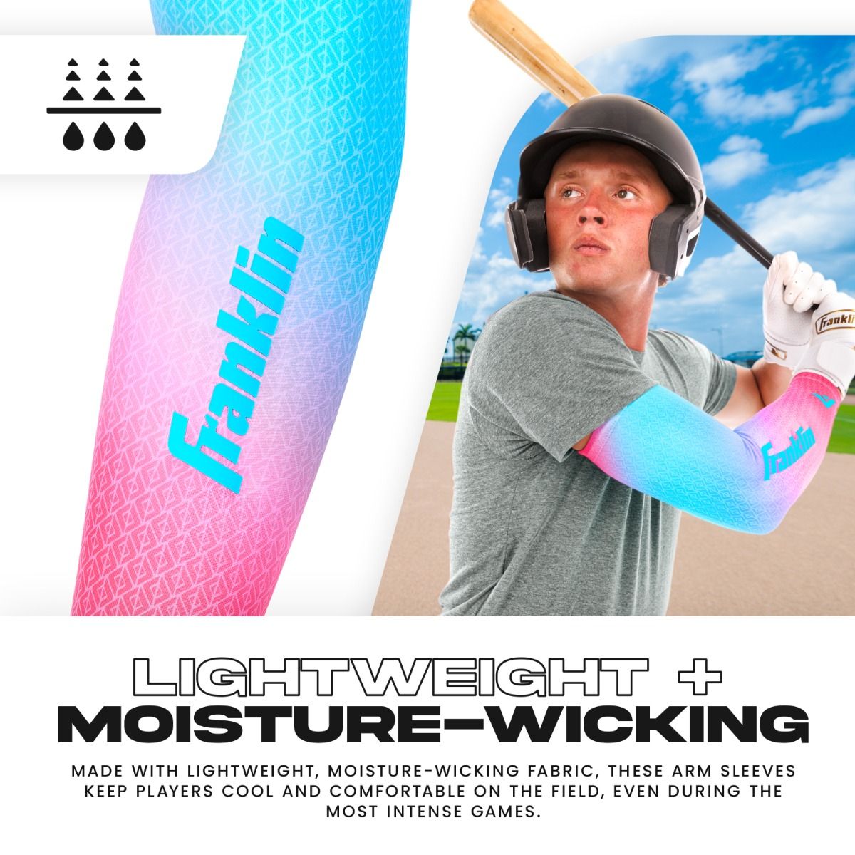 Franklin Cotton Candy Baseball Arm Sleeve