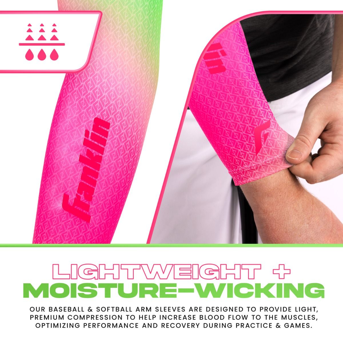 Franklin Watermelon Baseball Arm Sleeve