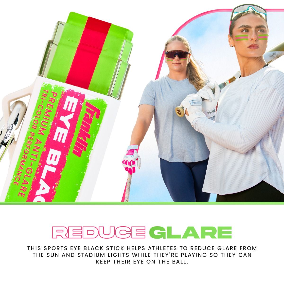 Franklin MLB Eye Black - Watermelon