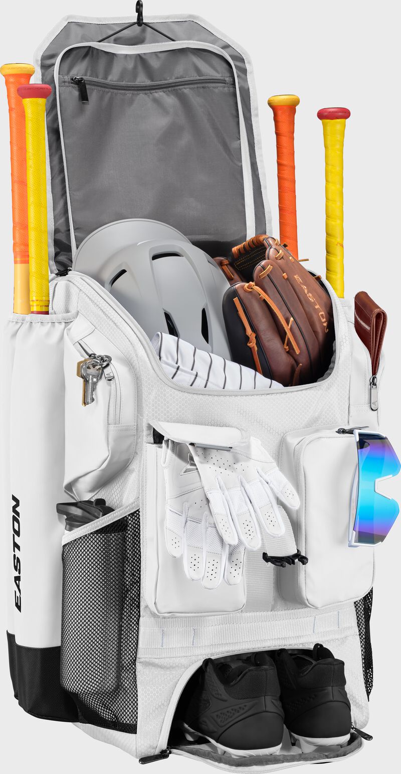 Easton 5-Tool Phenom White Backpack: 5TPHENOMBP