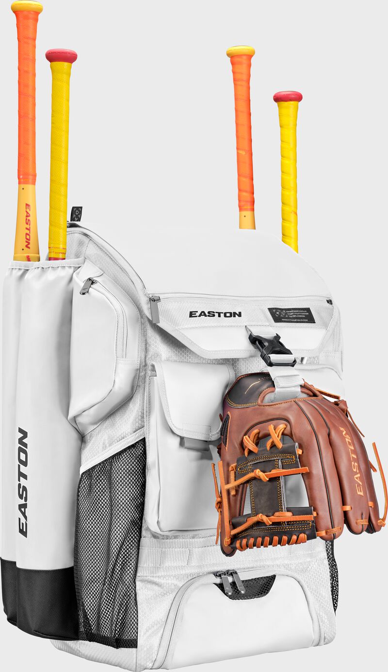 Easton 5-Tool Phenom White Backpack: 5TPHENOMBP