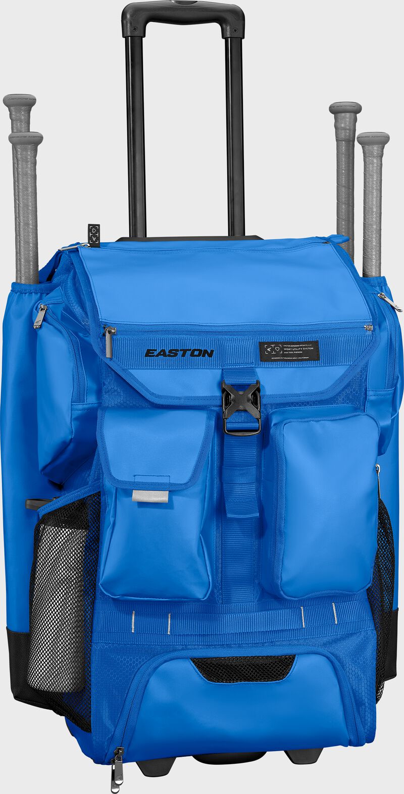 Easton 5-Tool Phenom Columbia Blue Wheeled Bag: 5TPHENOMWB