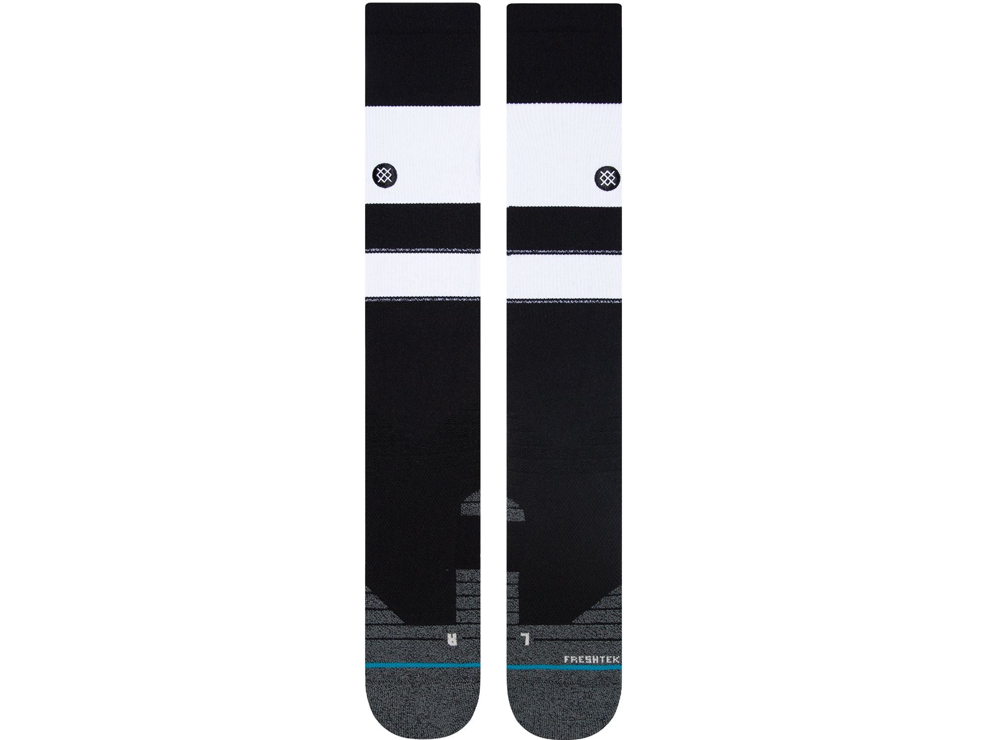 STANCE STRIPES OTC SOCKS - BLACK/WHITE