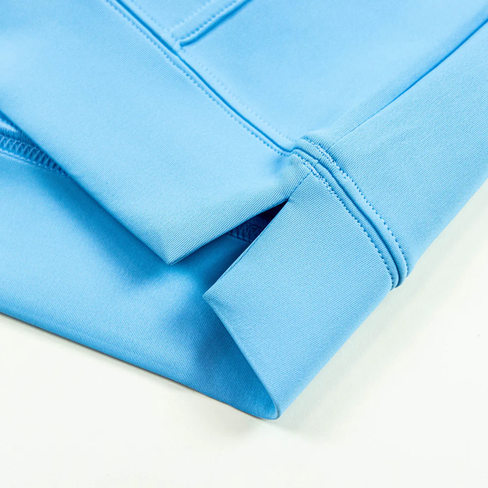 Baseball Lifestyle 101 YOUTH BSBL-SZN Short Sleeve Hoodie V2 Cotton Candy Blue