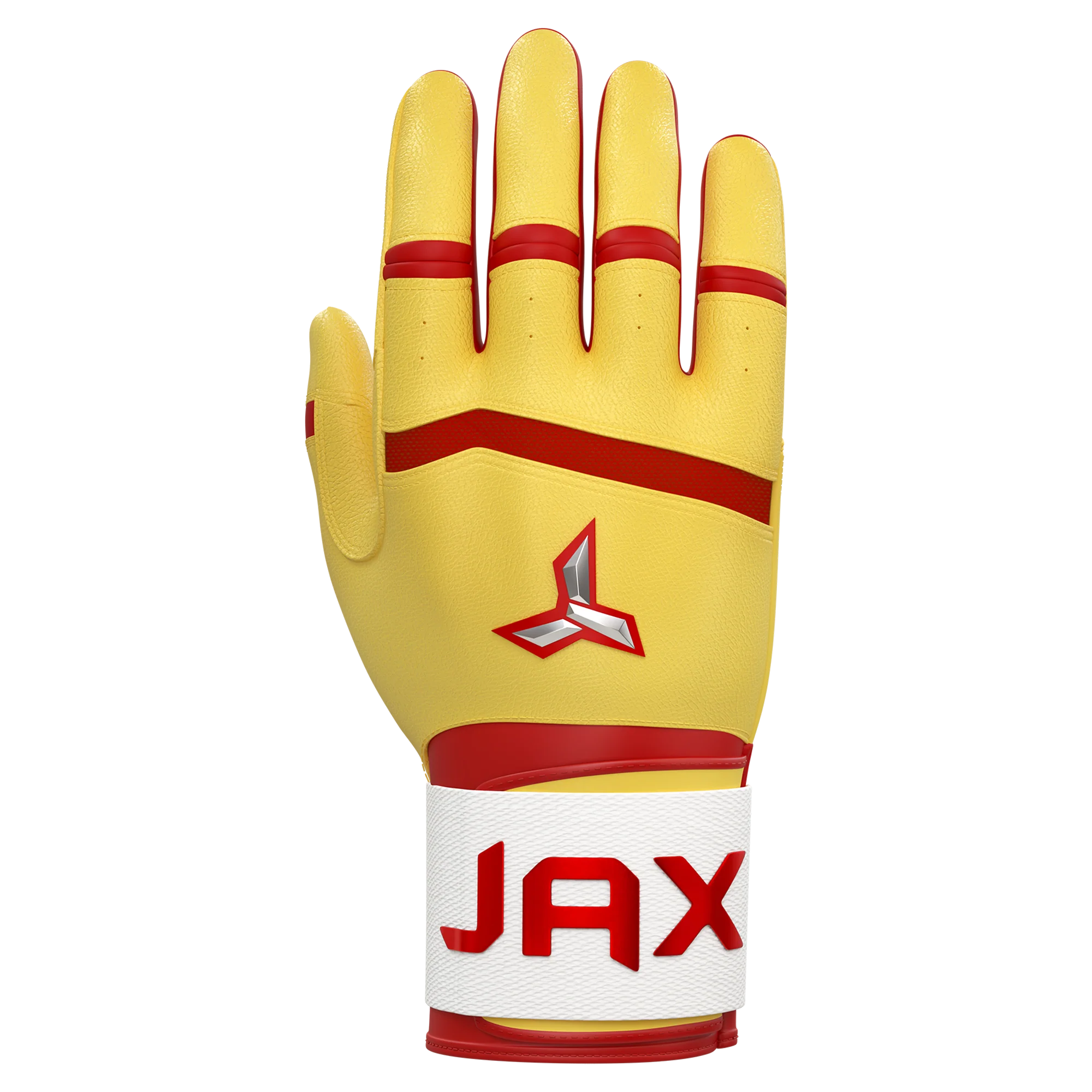 Jax Adult Strap Cuff Batting Gloves: Inferno Flash