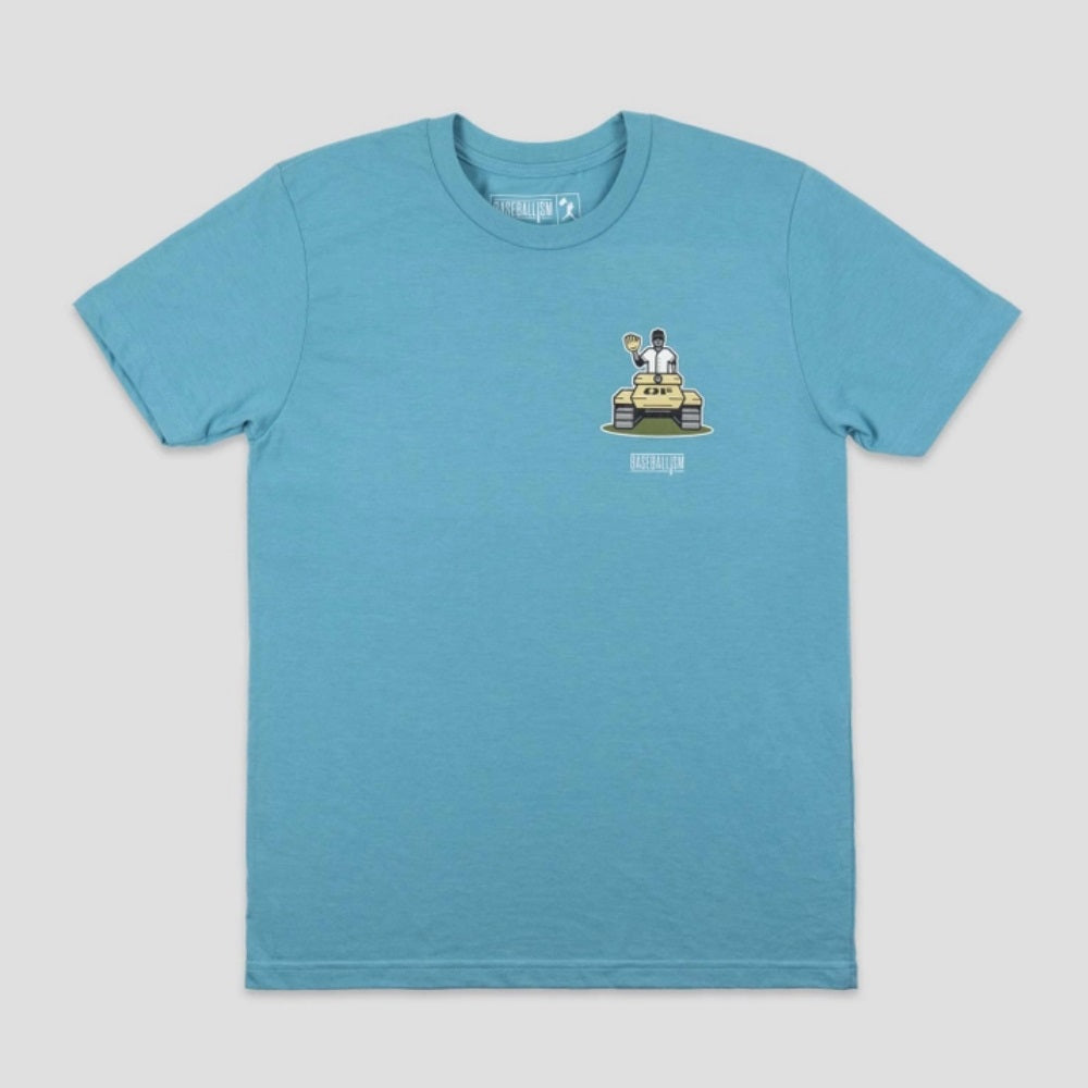 Baseballism Men's T-shirt: Guns in the Outfield