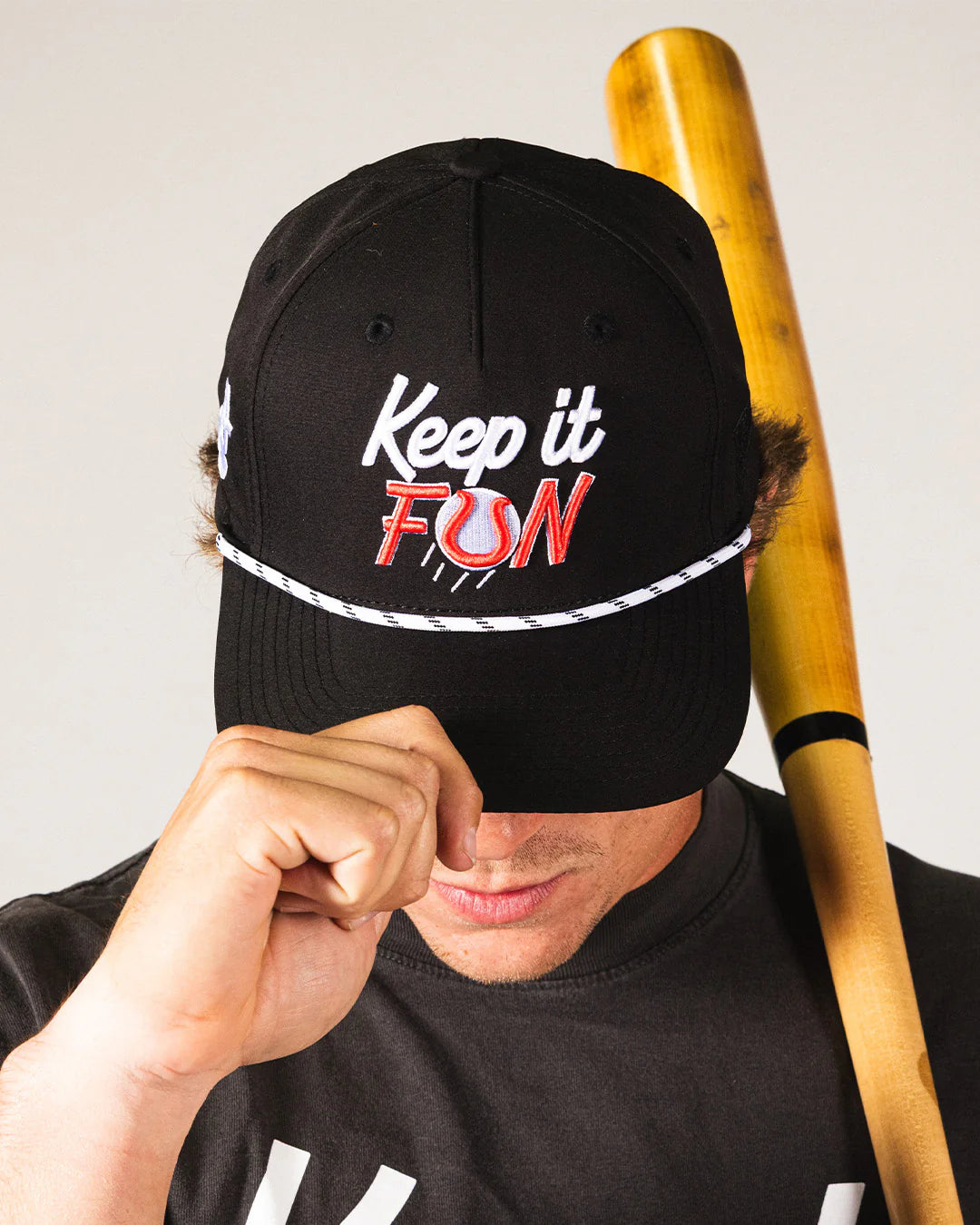 Baseballism Keep It Fun Script Five Panel Cap - Baseballism x Austin Schultz