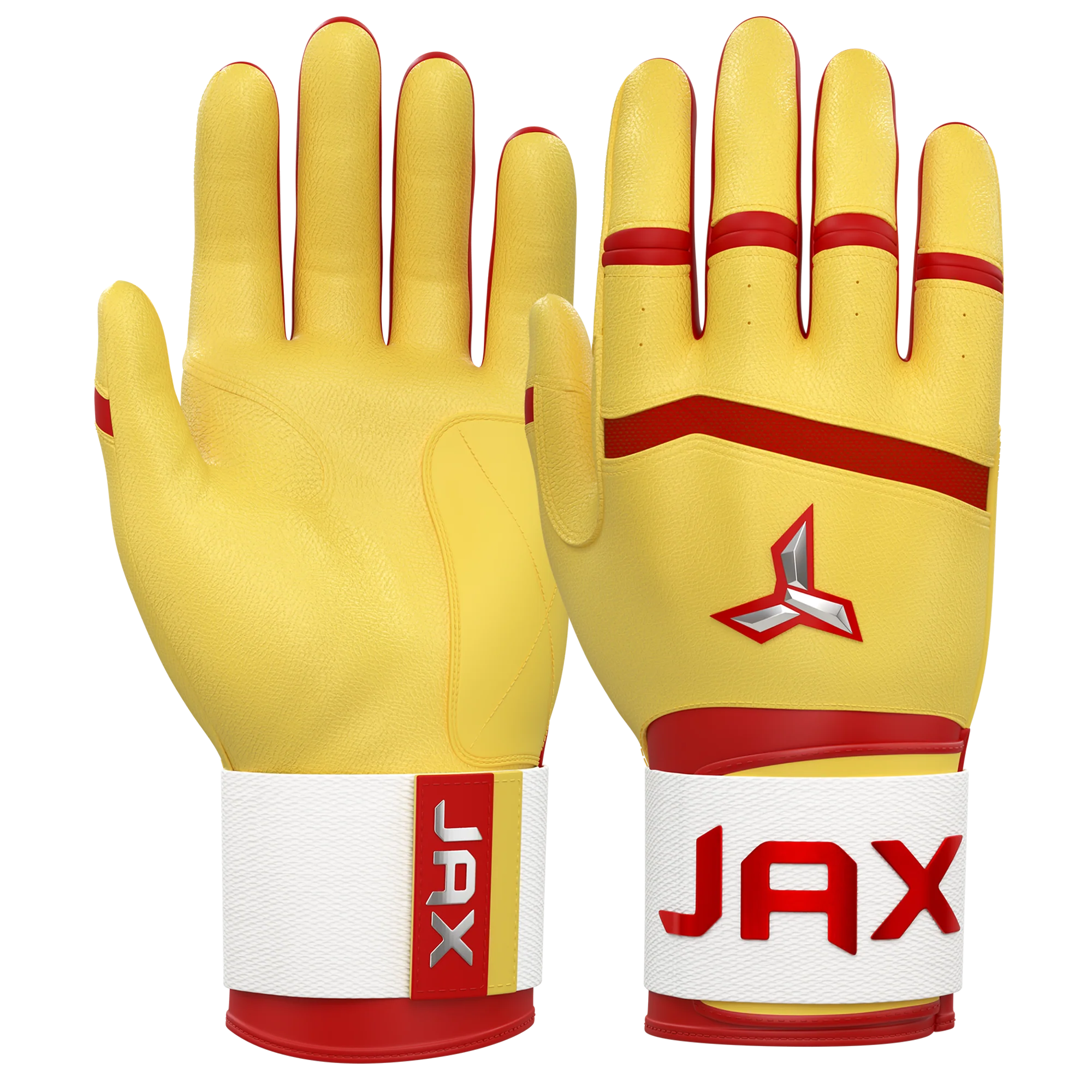 Jax Youth Strap Cuff Batting Gloves: Inferno Flash