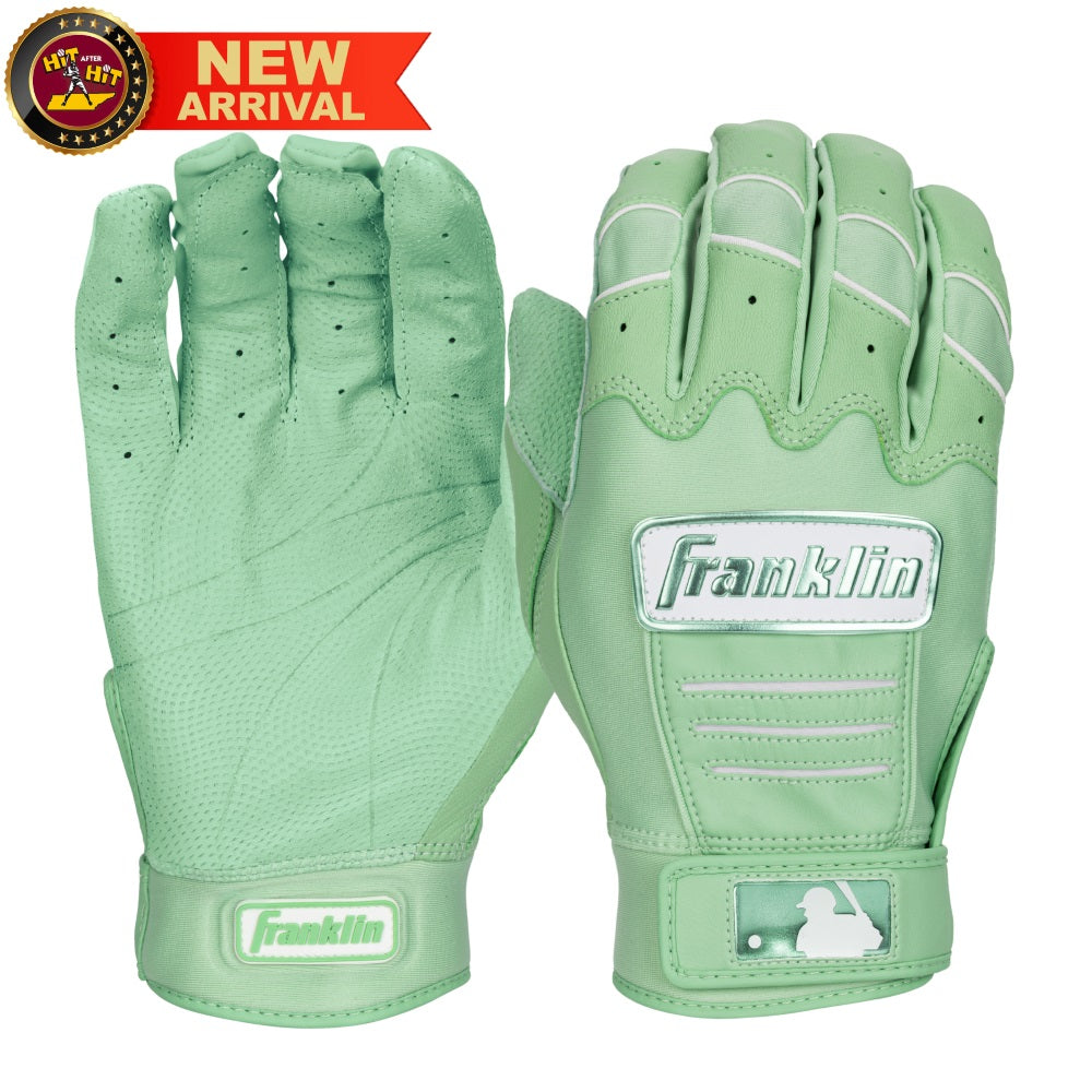 FRANKLIN CFX PRO HI-LITE ADULT BATTING GLOVES: MINT GREEN