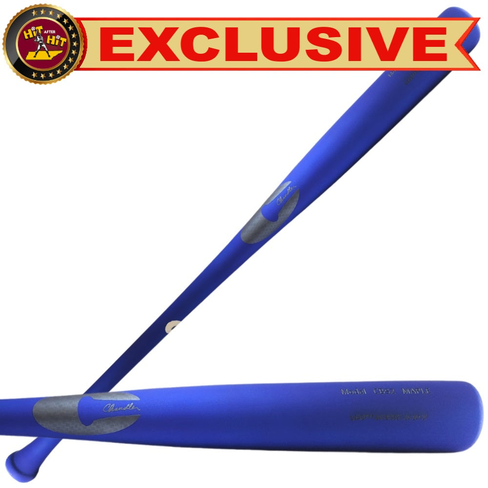 Chandler CB52 Maple Wood Bat: Blue Bomber