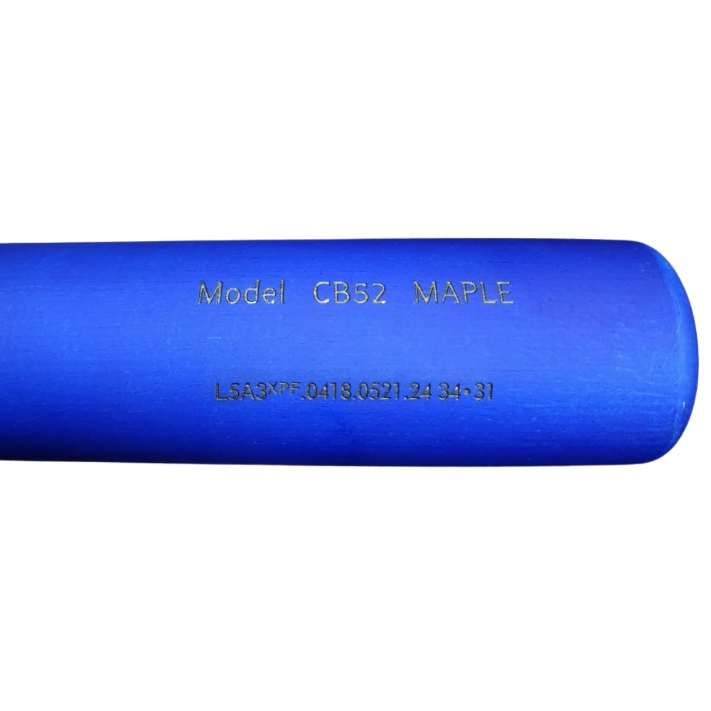 Chandler CB52 Maple Wood Bat: Blue Bomber