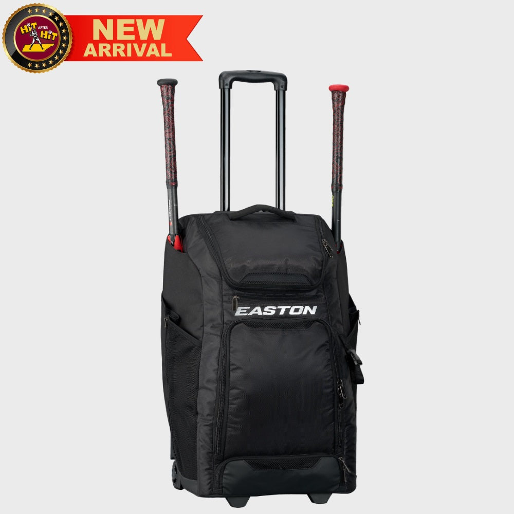 EASTON CATCHER'S WHEELED BAG: BLACK