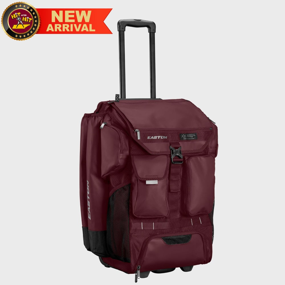 Easton 5-Tool Phenom Maroon Wheeled Bag: 5TPHENOMWB