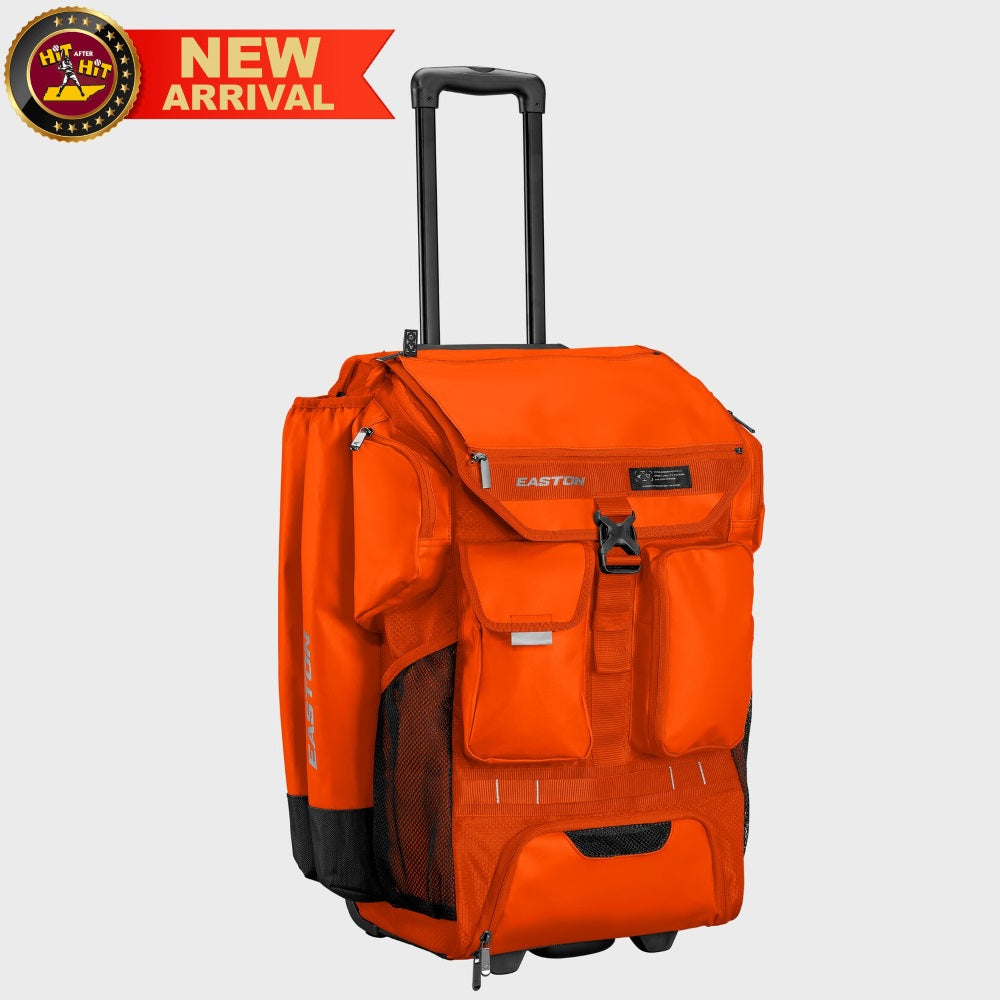 Easton 5-Tool Phenom Orange Wheeled Bag: 5TPHENOMWB