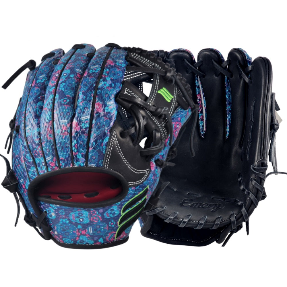 Emery 1417 11.5" Infield Halloween Glove: Sugar Skulls
