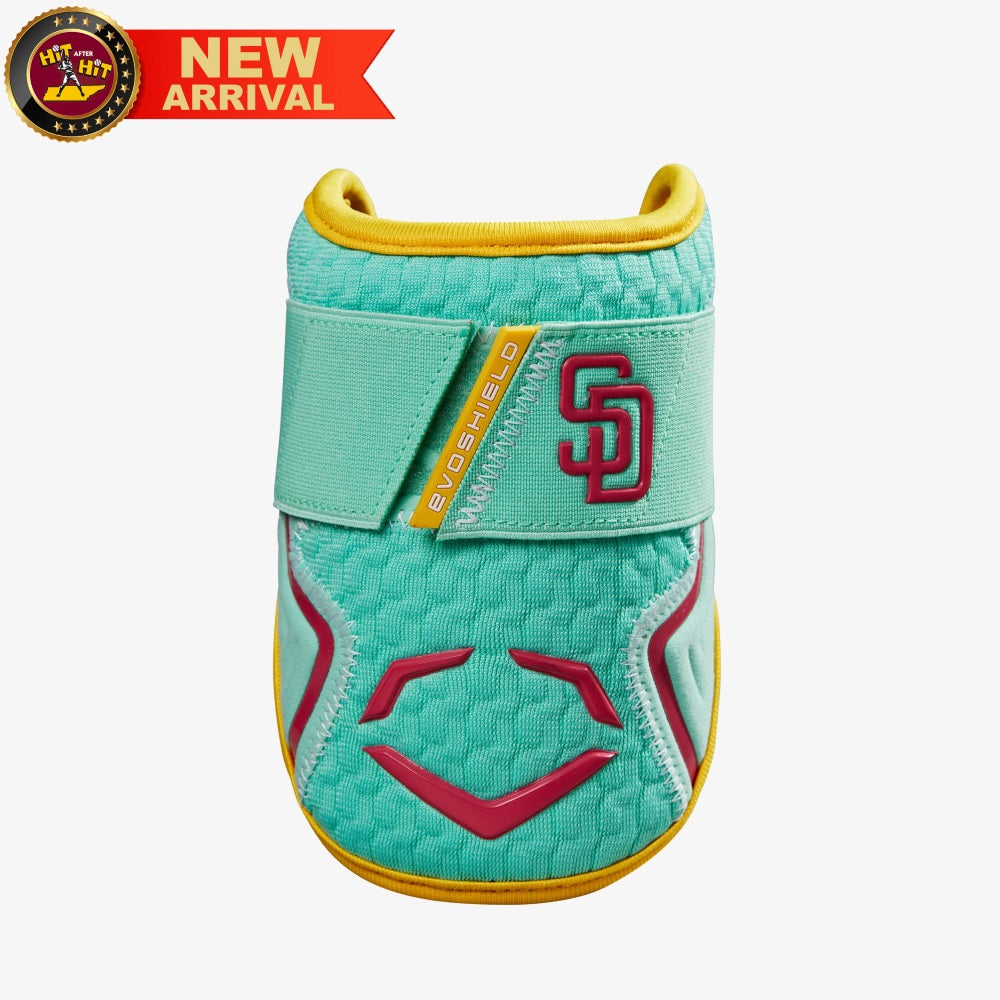 EvoShield PRO-SRZ 2.0 ON FIELD COLLECTION BATTER'S ELBOW GUARD: PADRES