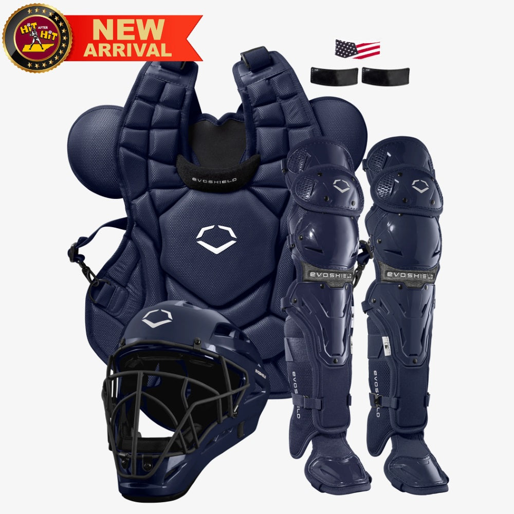 baseball catcher gear EvoShield G2S Navy Baseball Catcher's Gear Kit: WB5744403