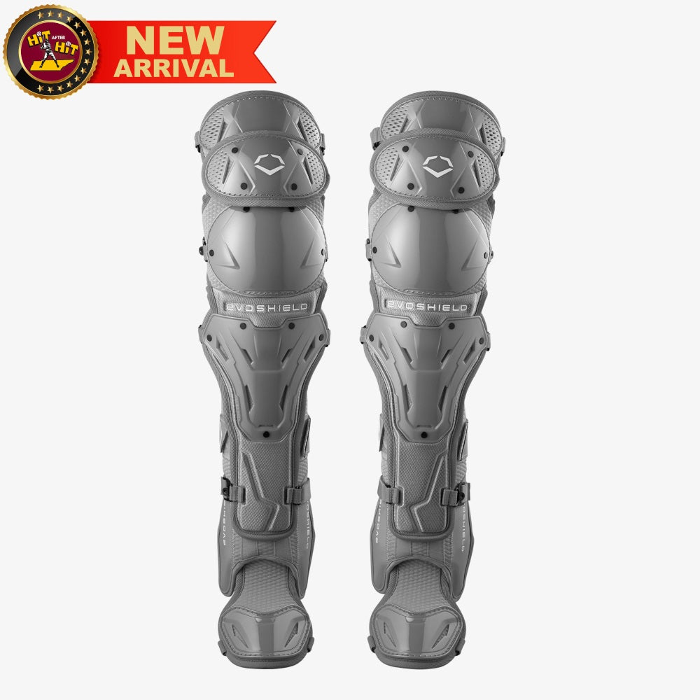 EvoShield Pro-SRZ™ 2.0 Baseball Intermediate Gray Catcher’s Leg Guards: WB5763002INT