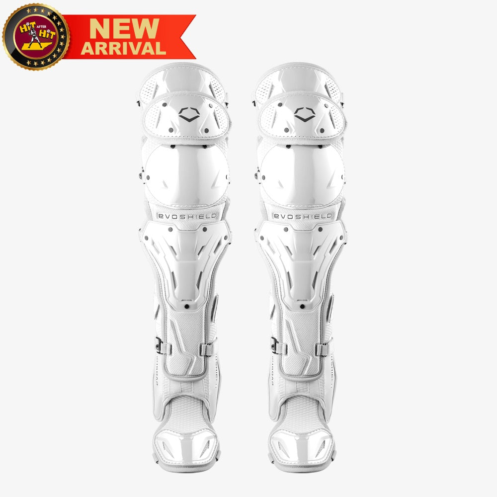EvoShield Pro-SRZ™ 2.0 Baseball Intermediate White Catcher’s Leg Guards: WB5763006INT