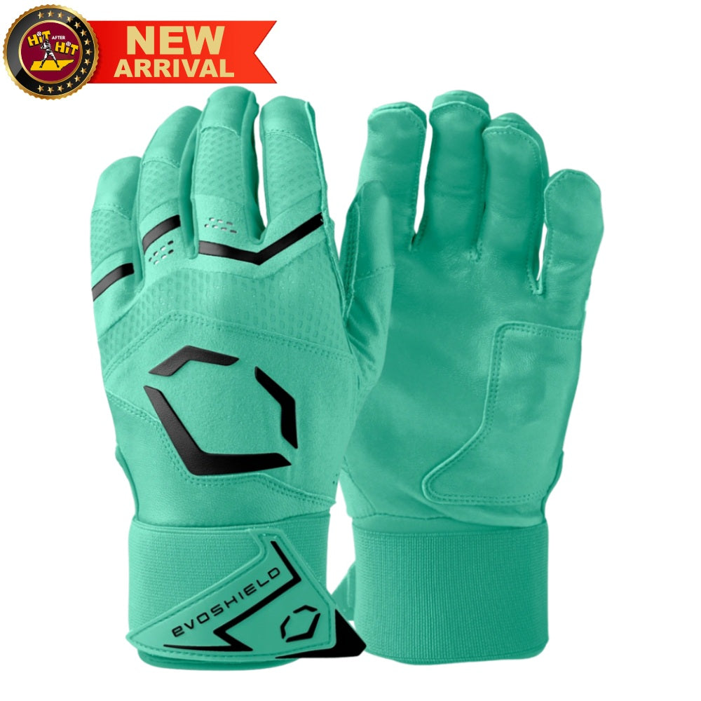 EvoShield Youth Carbyne Seafoam Batting Gloves With Strap: WB5766207