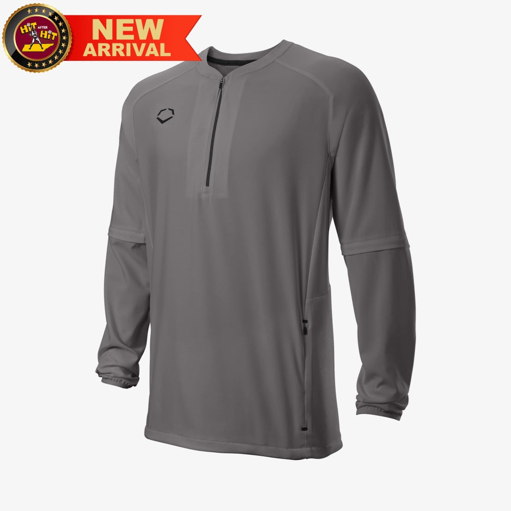 Evoshield Men's Charcoal Long Sleeve BP Jacket: WB6002202