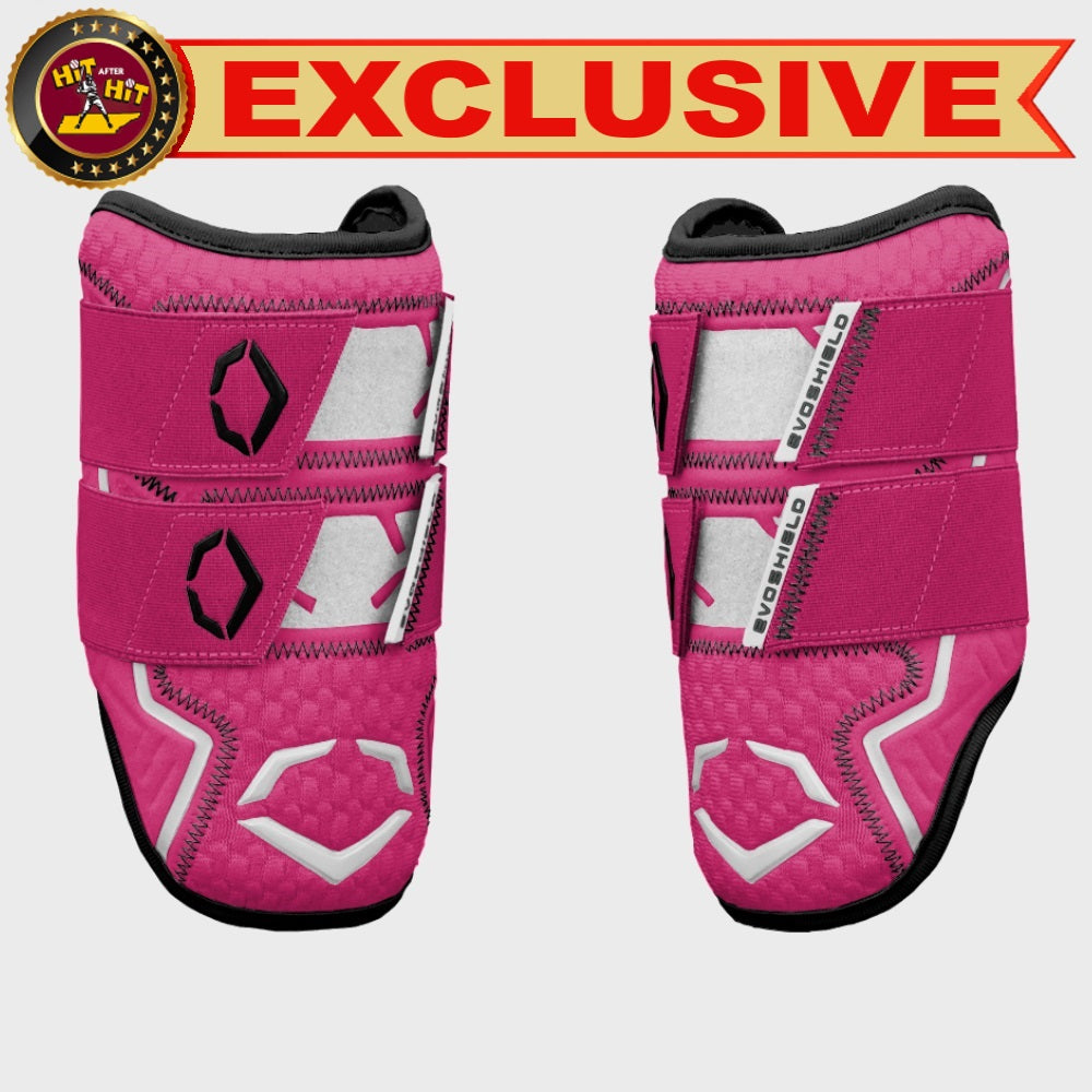 EVOSHIELD EXCLUSIVE PRO-SRZ™ 2.0 BATTER'S DOUBLE STRAP ELBOW GUARD: PINK