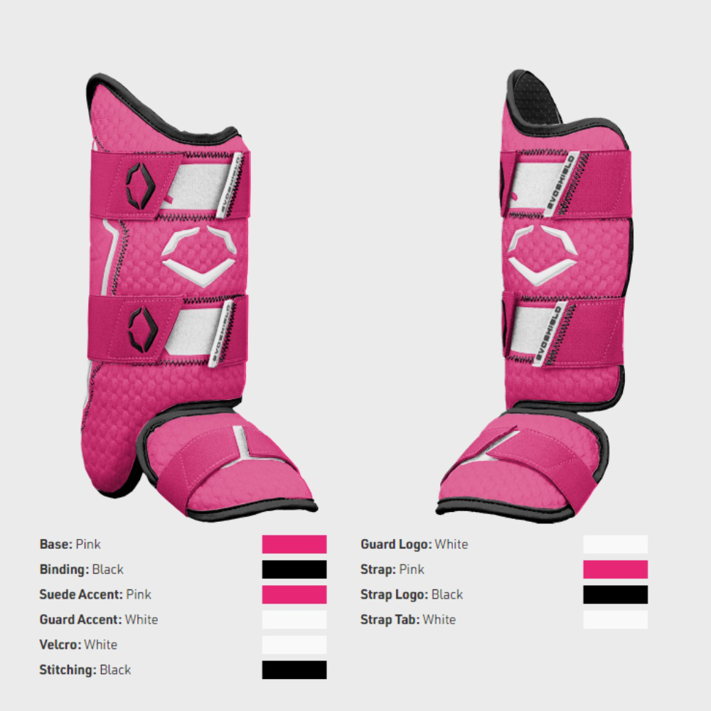 EVOSHIELD EXCLUSIVE PRO-SRZ™ 2.0 BATTER'S LEG GUARD: PINK