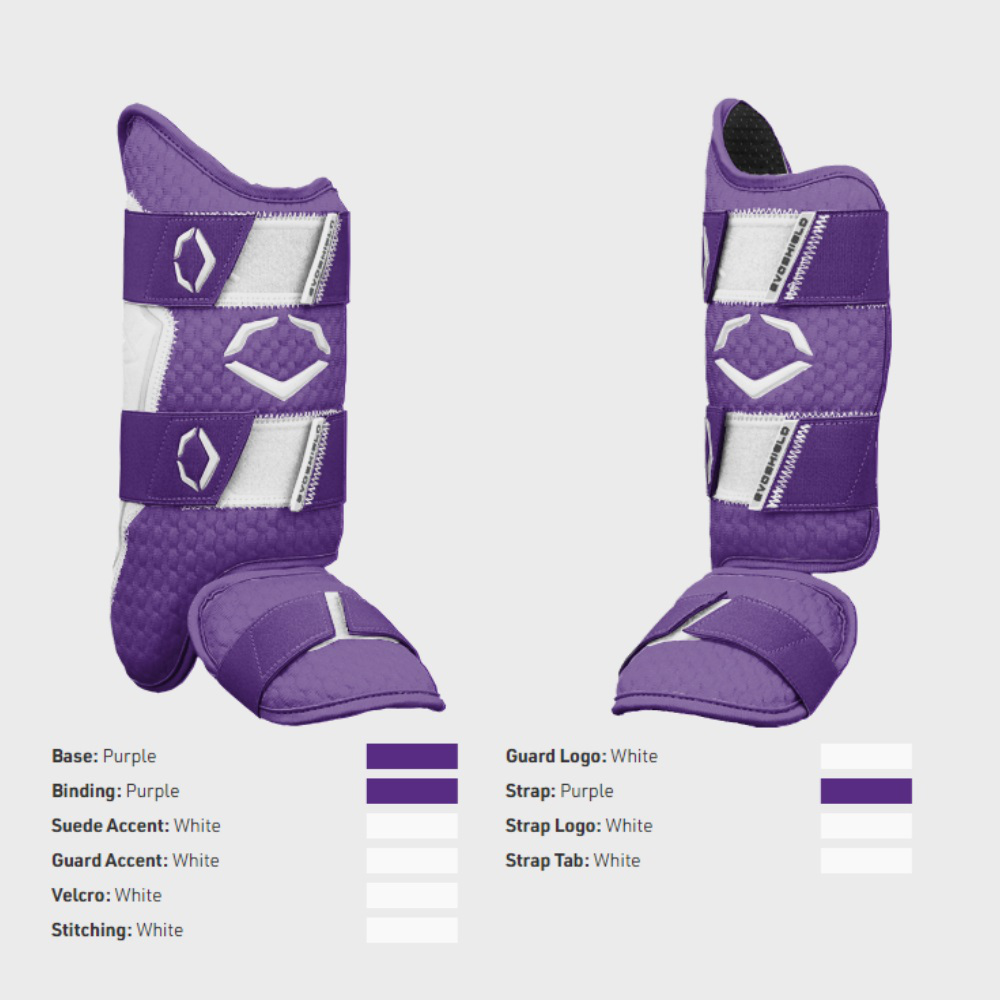 EVOSHIELD EXCLUSIVE PRO-SRZ™ 2.0 BATTER'S LEG GUARD: PURPLE