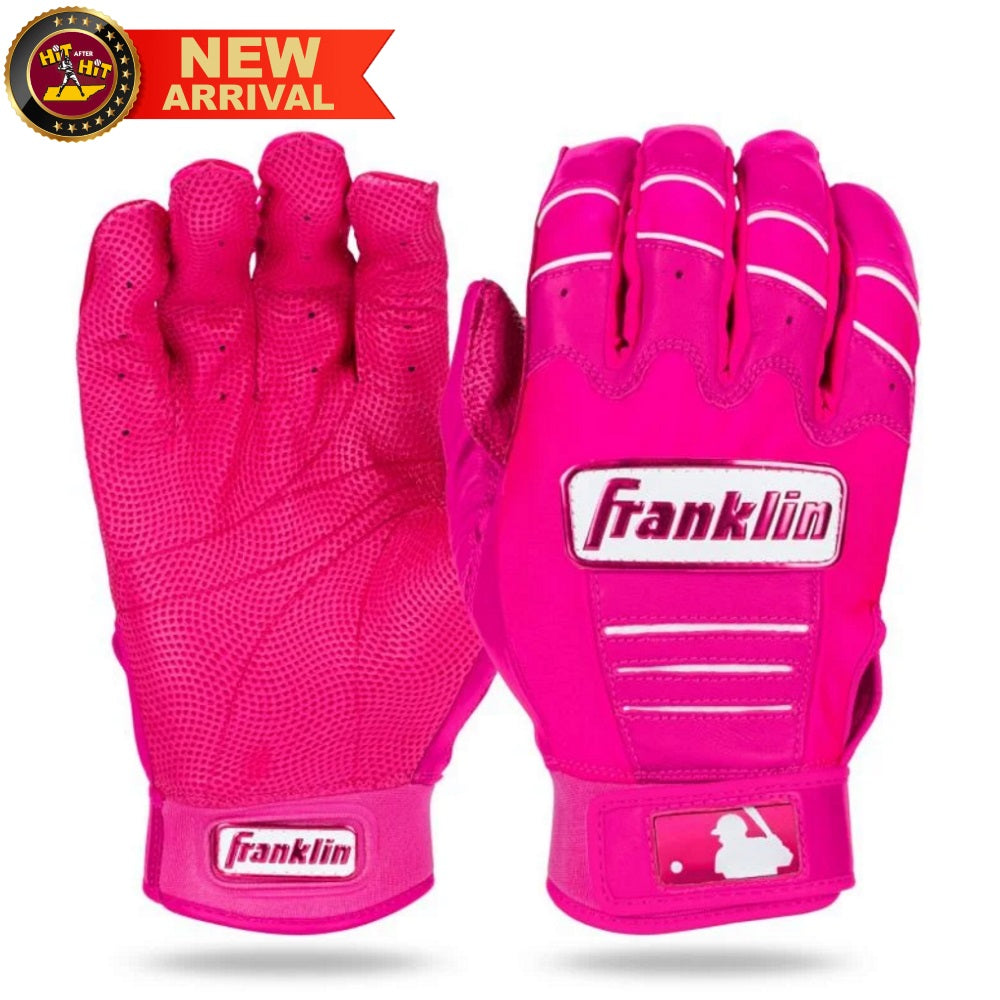 FRANKLIN CFX PRO HI-LITE ADULT BATTING GLOVES: PINK