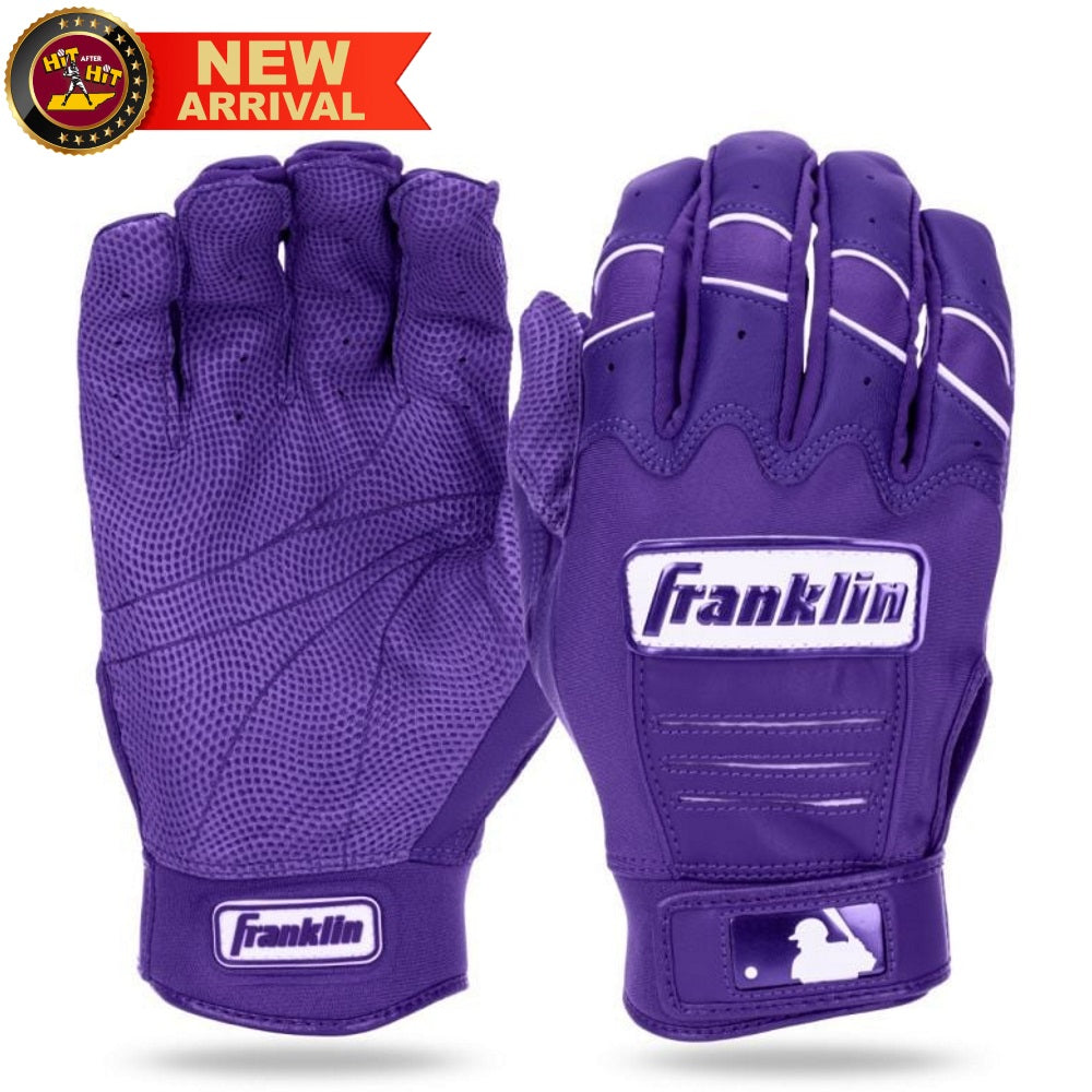 FRANKLIN CFX PRO HI-LITE ADULT BATTING GLOVES: PURPLE