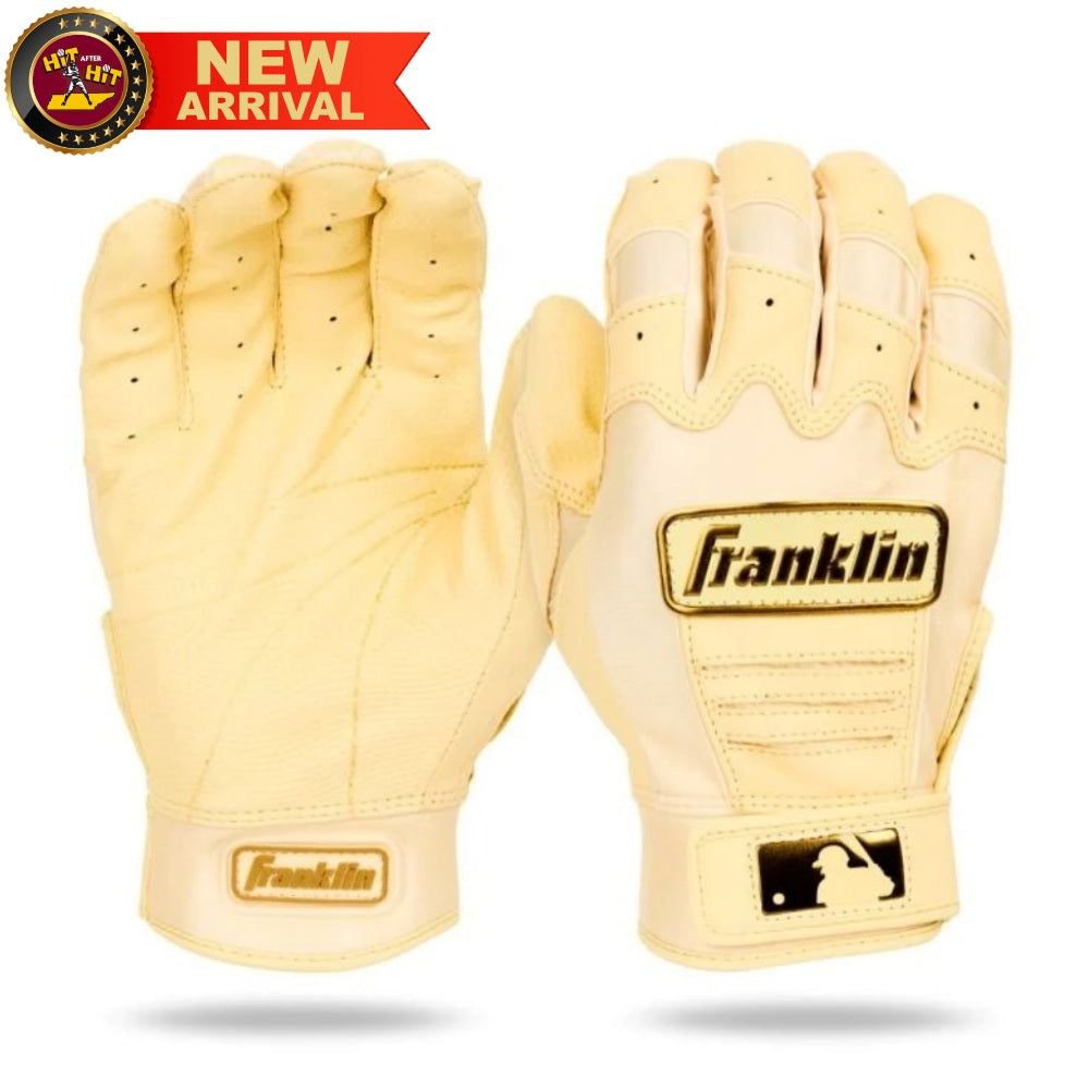 FRANKLIN CFX PRO LIMITED RELEASE ADULT VANILLA GOLD BATTING GLOVES