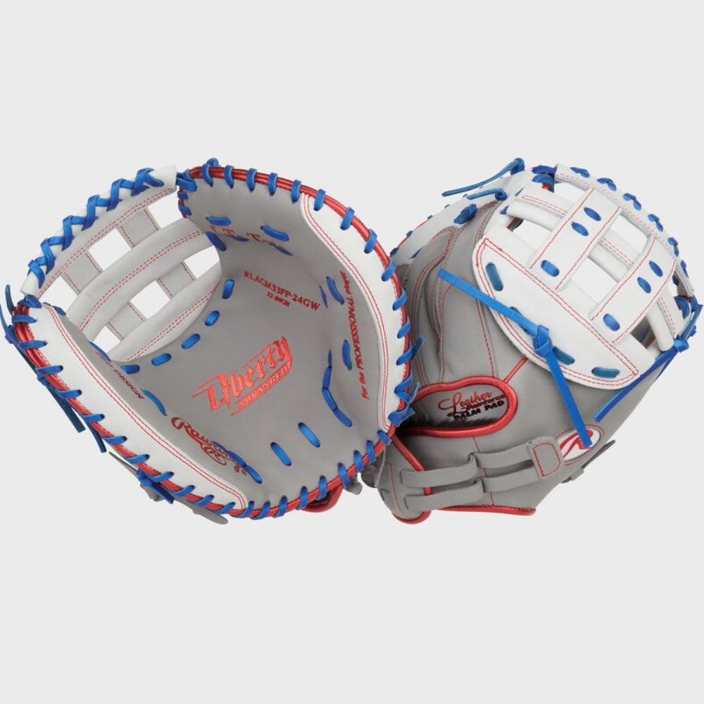 Rawlings 2025 Liberty Advanced 33" Fastpitch Catcher's Mitt: RLACM33FP-24GW
