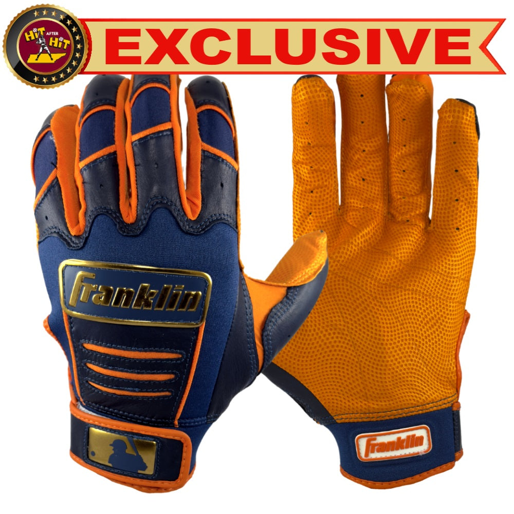 Franklin EXCLUSIVE Custom CFX 2 MLB City Connect Batting Gloves: Astros