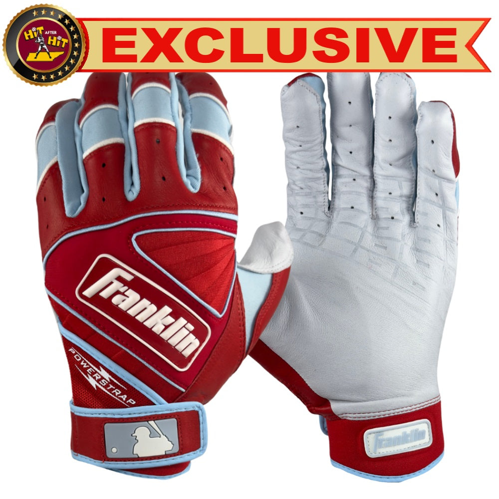 Franklin EXCLUSIVE Custom Power Strap MLB City Connect Batting Gloves: Marlins