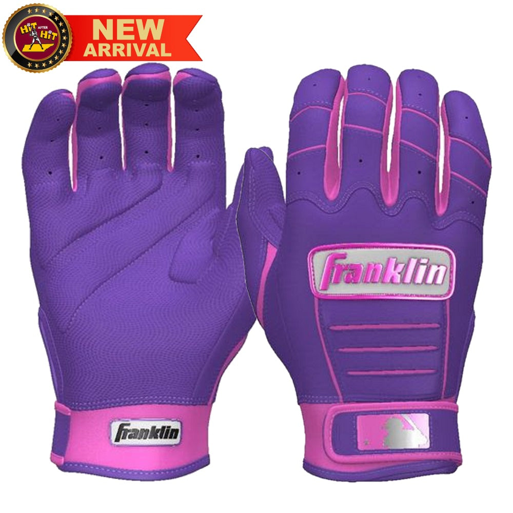 Franklin Custom Youth CFX Pro Batting Gloves Purple Pink