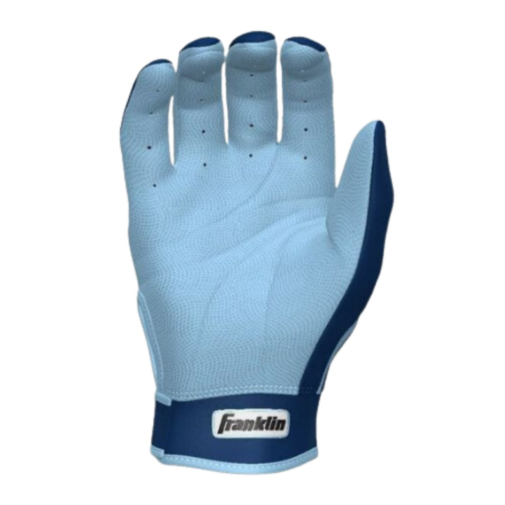 Franklin Custom Adult CFX Pro Batting Gloves: Navy/Columbia Blue/Red