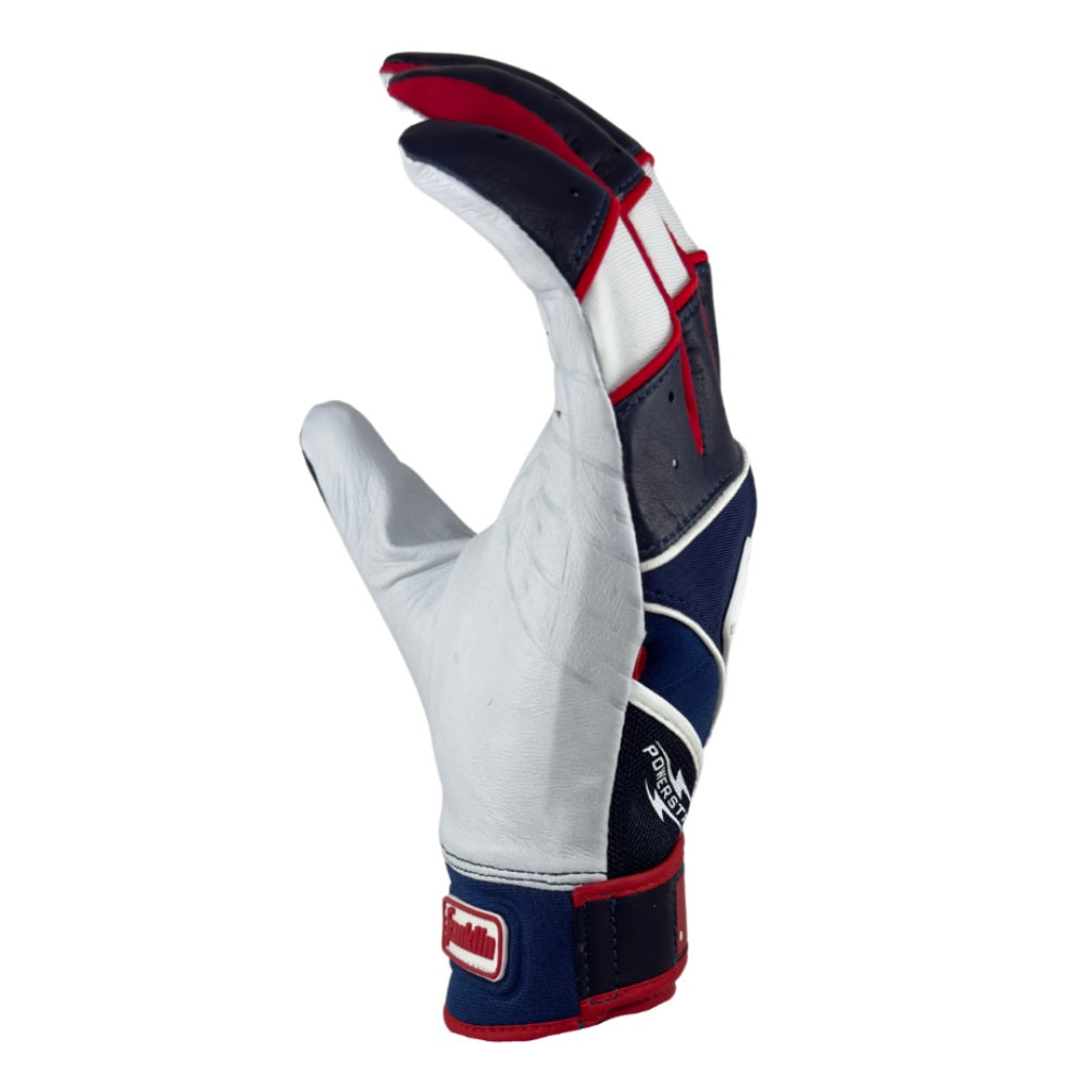 Franklin EXCLUSIVE Custom Power Strap MLB City Connect Batting Gloves: Dodgers