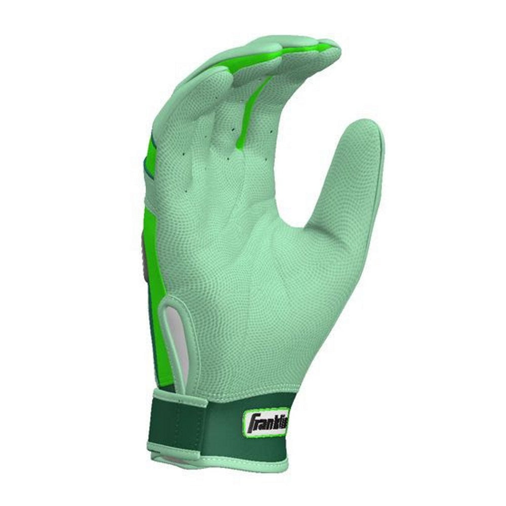 Franklin Custom Adult CFX Pro Batting Gloves: Optic Green/Mint