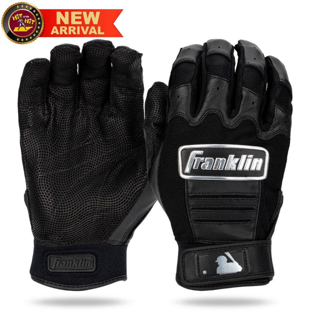 Franklin CFX® Pro Chrome Youth Batting Gloves: Black