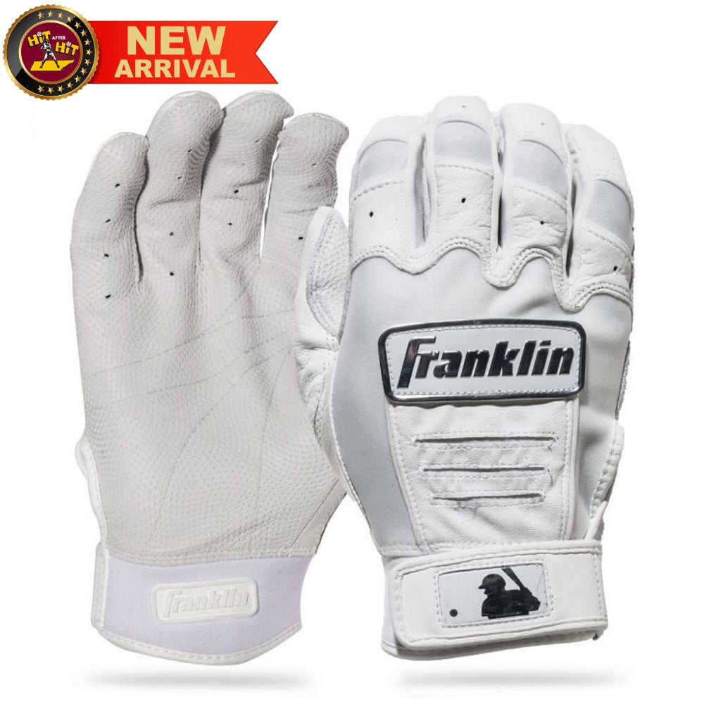 Franklin CFX® Pro Chrome Youth Batting Gloves: White
