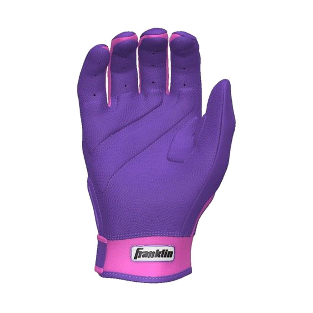Franklin Custom Youth CFX Pro Batting Gloves: Purple/Pink