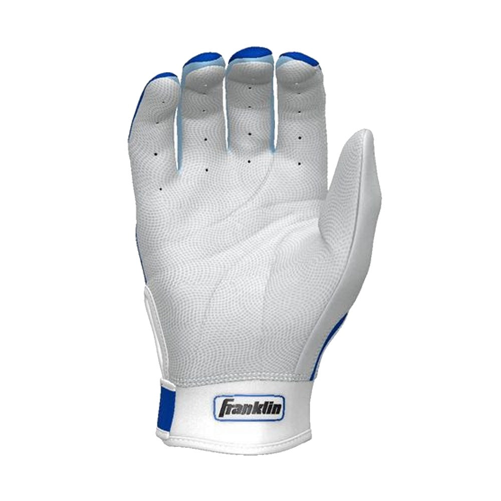Franklin Custom Adult CFX Pro Batting Gloves: Royal/ Columbia Blue/Red/White