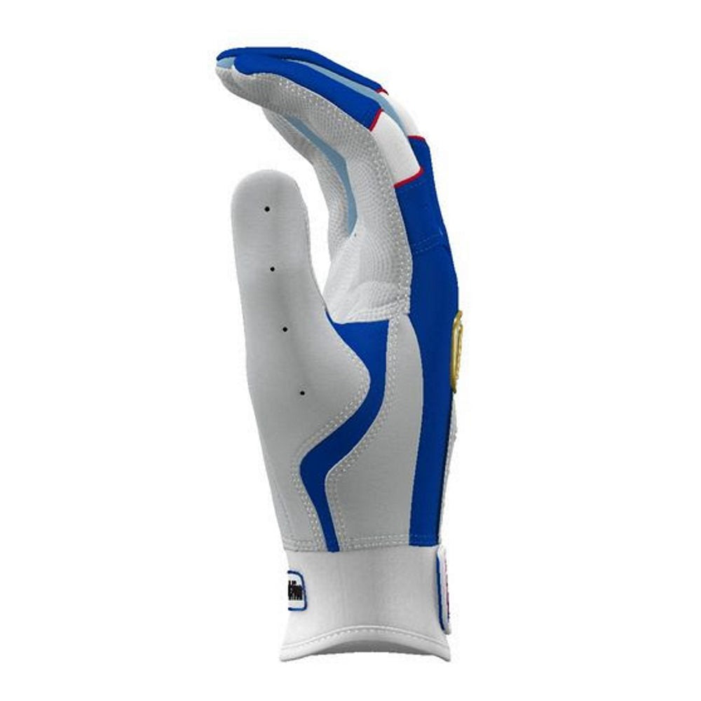 Franklin Custom Adult CFX Pro Batting Gloves: Royal/ Columbia Blue/Red/White