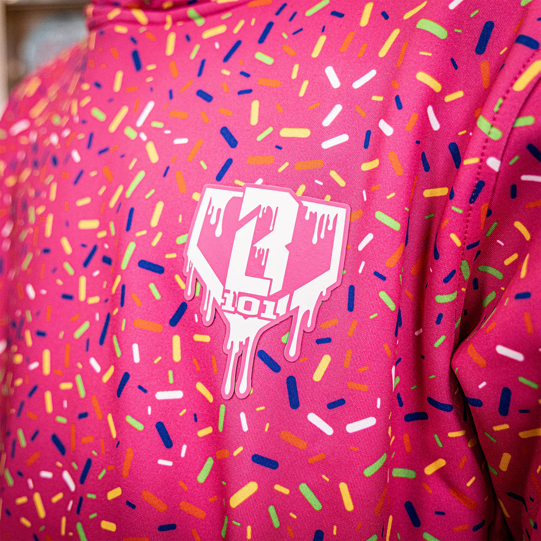 Baseball Lifestyle 101 Adult Ice Cream Hoodie: Strawberry